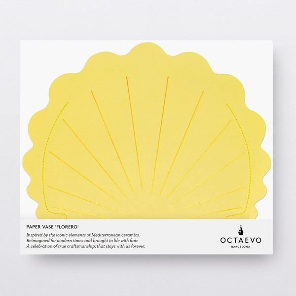 Jarrón Papel Hera Amarillo (2)